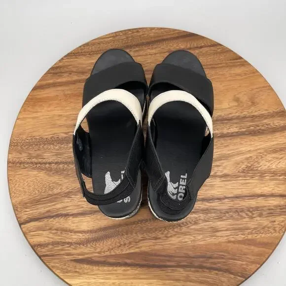 Sorel Joanie II Sandals Womens Size 10 Slingback Leather Platform Casual Shoes - Picture 5 of 8